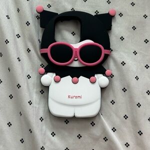 Kuromi Black and White IPhone 14 Pro Phone Case